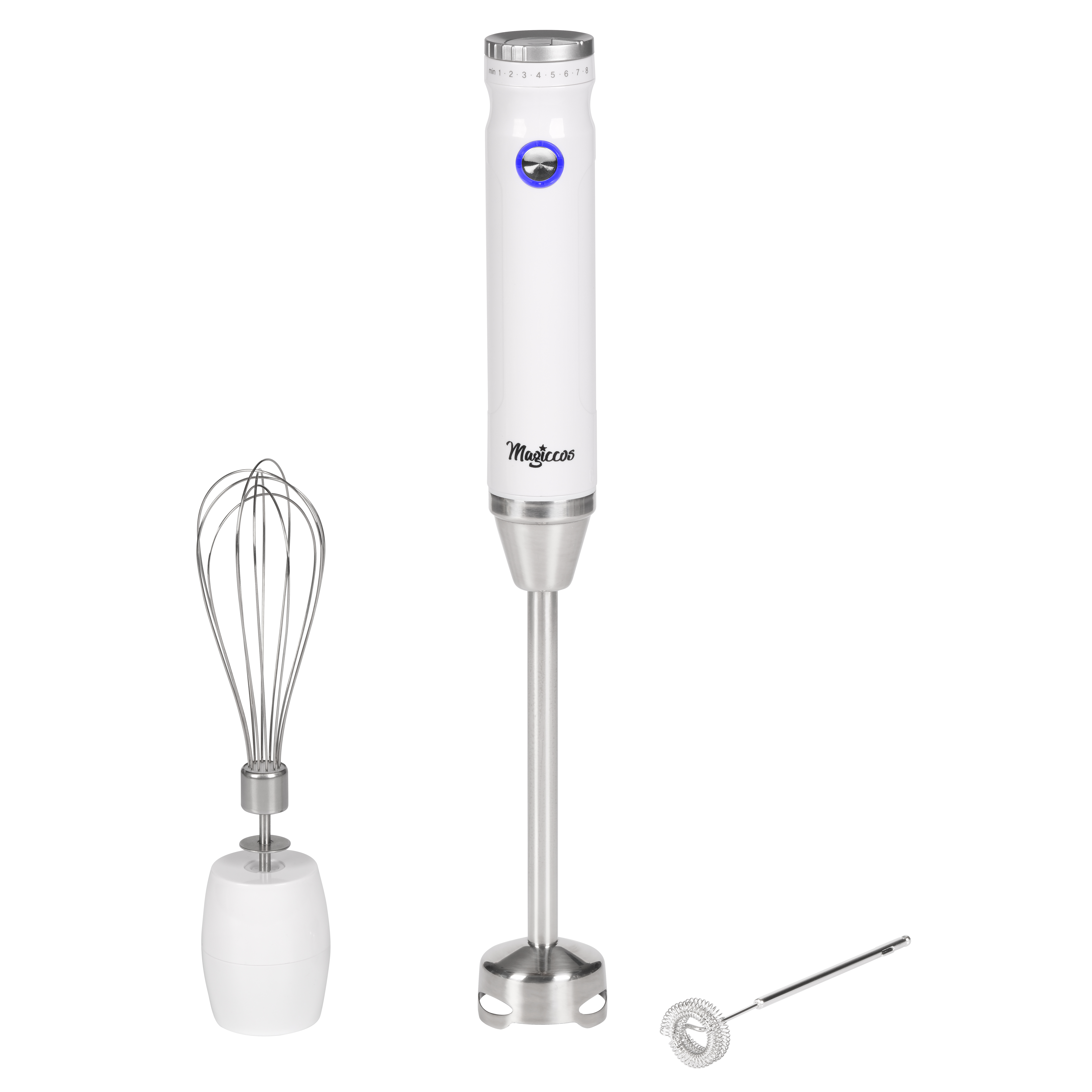Magiccos Immersion Stick Hand Blender - 9 Speeds Contorl, Slim Stick Blender Wand, 350W DC Motor, For Shakes and Smoothi